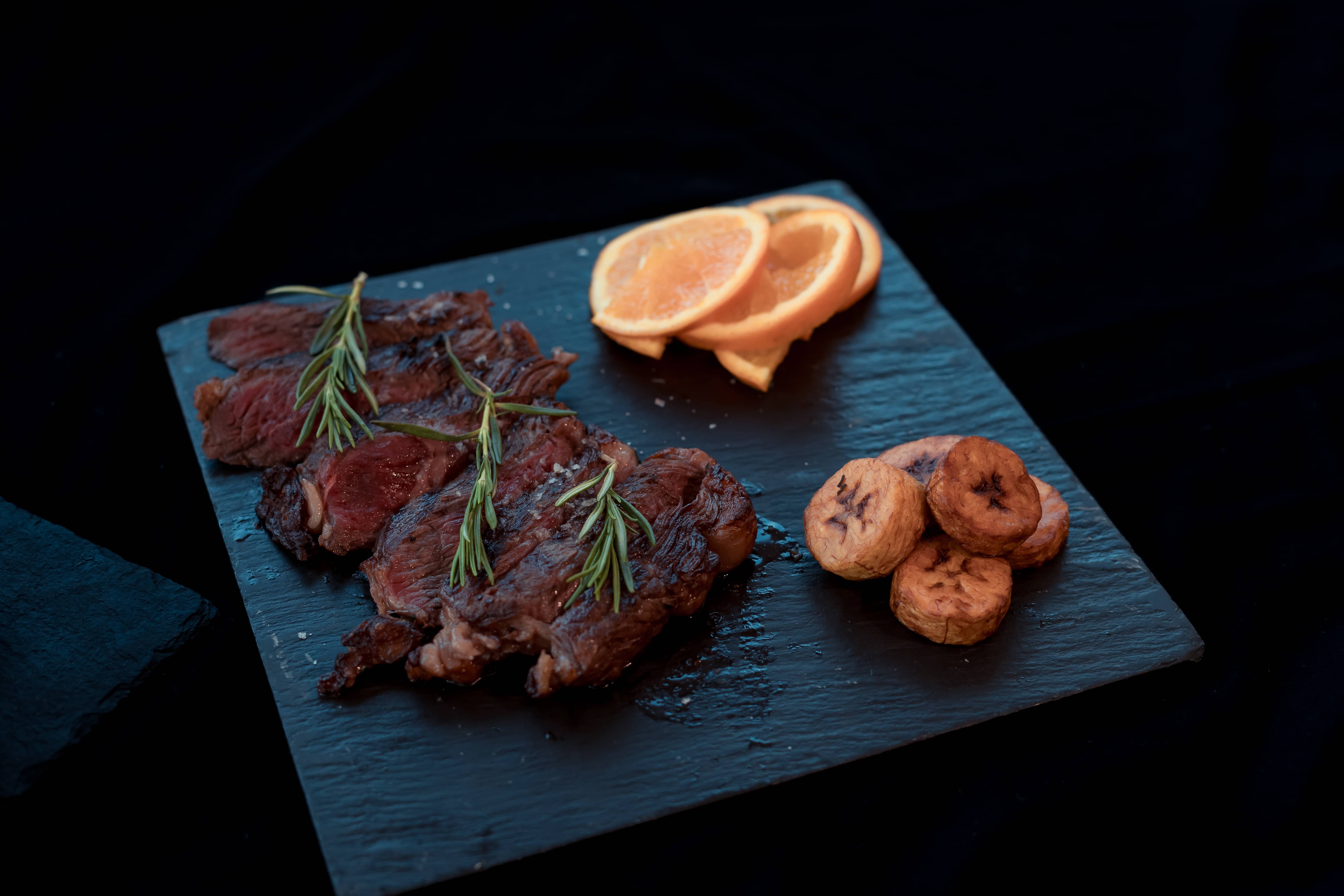 Traditional Picanha Served with Feijao Preto