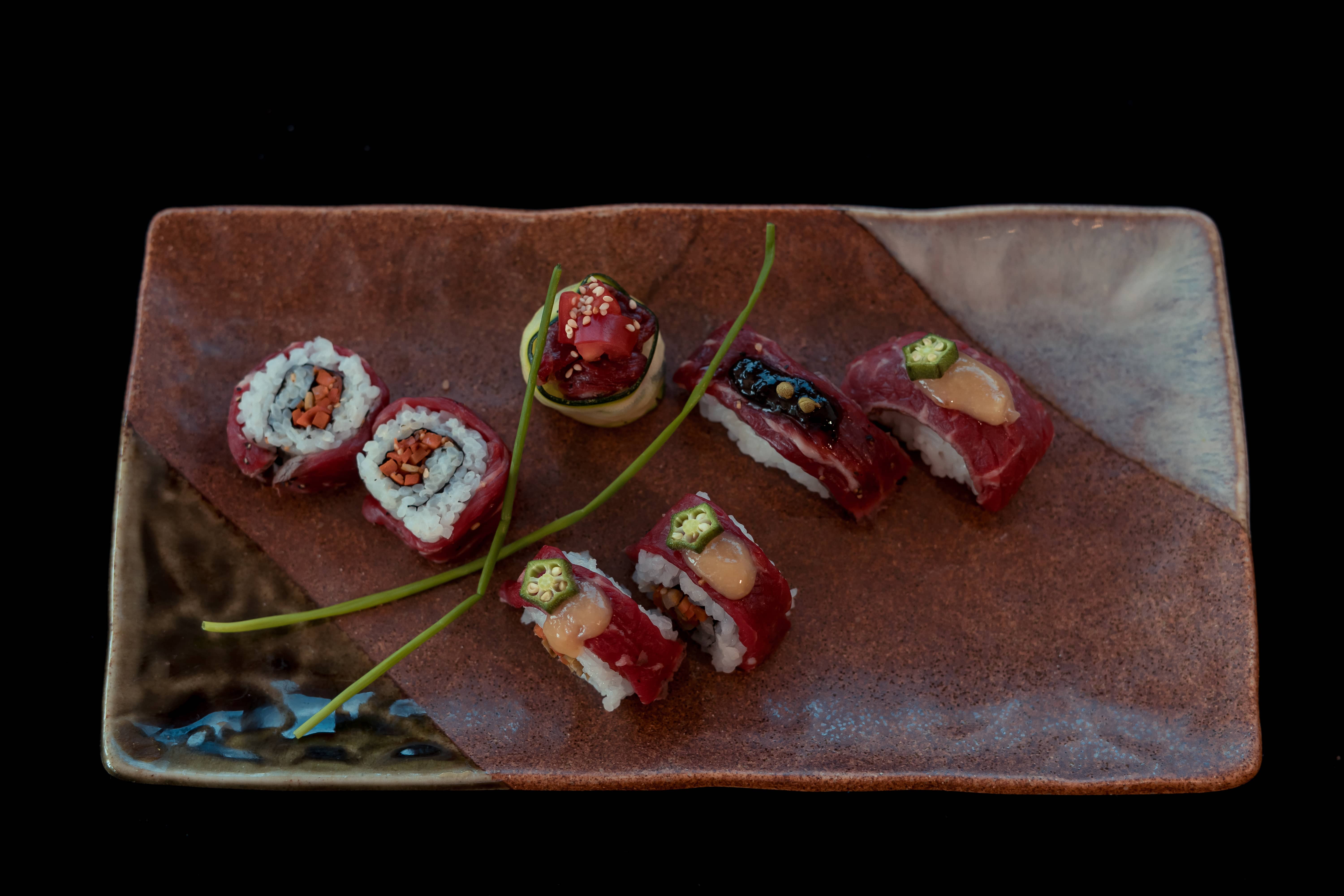 Aussie Beef Ribeye Tataki Sushi - Three Ways